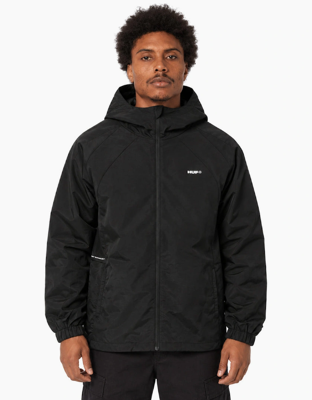 HUF All Caps Black Shell Jacket