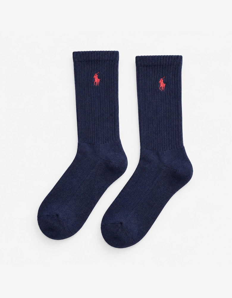 Polo Ralph Lauren PRF CTN ICN Mens Crew Socks Polo Black Multi