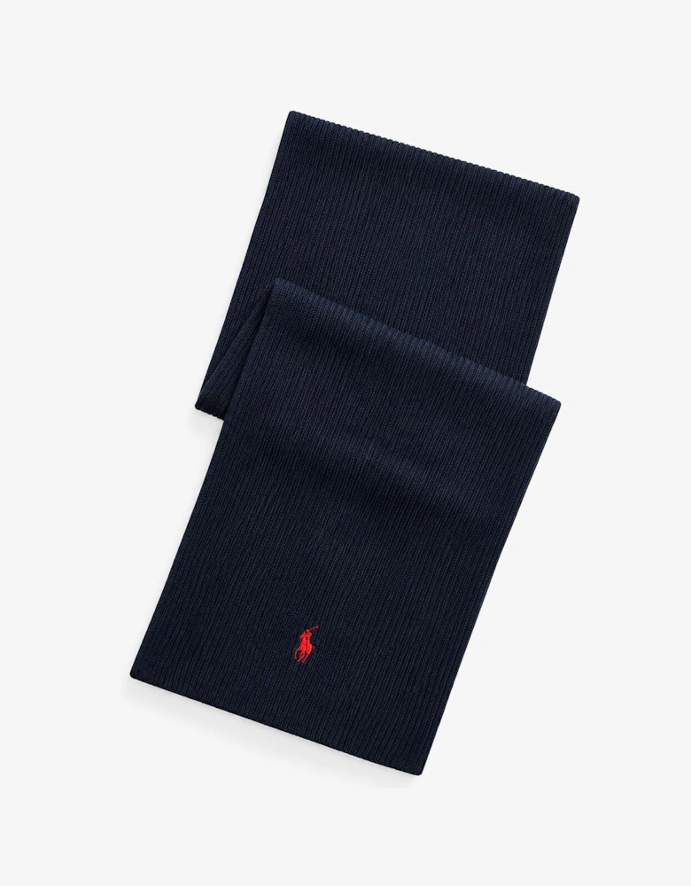 Polo Ralph Lauren Hat and Scarf Set Mens Beanie Hunter Navy
