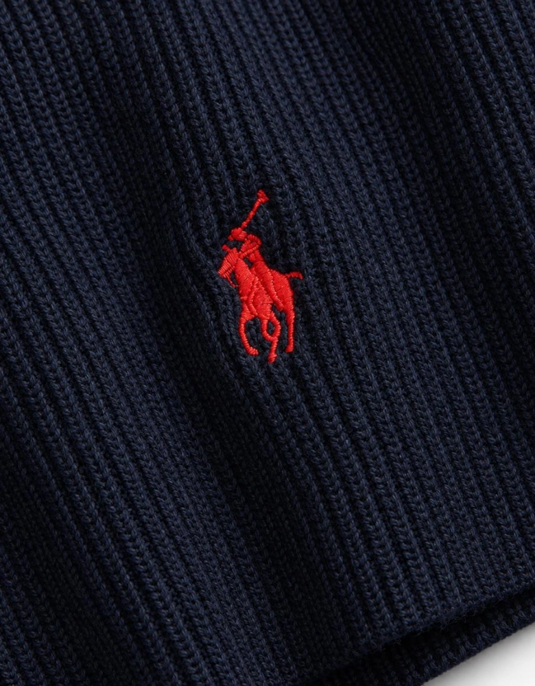 Polo Ralph Lauren Hat and Scarf Set Mens Beanie Hunter Navy