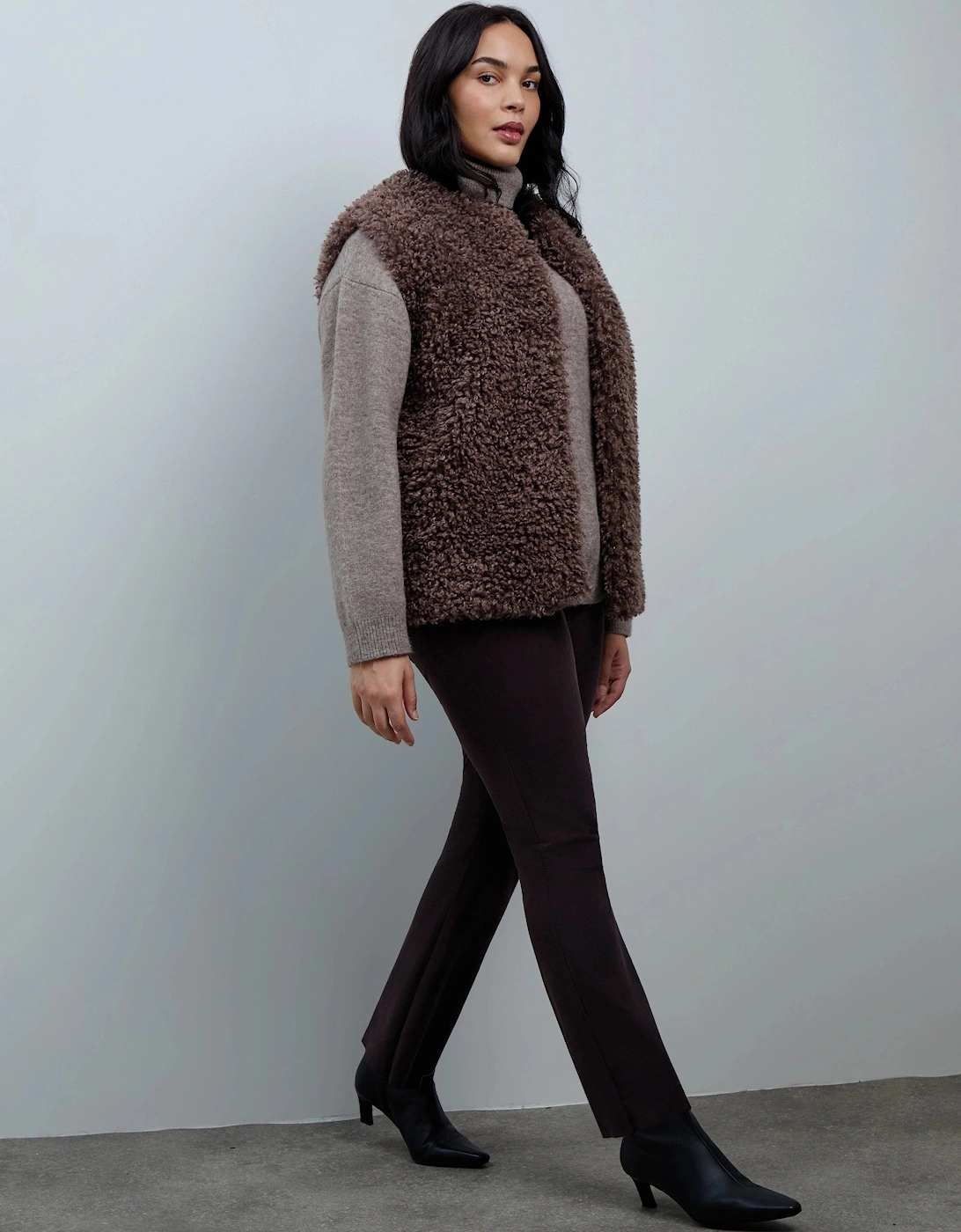 Mink Faux-Fur Gilet