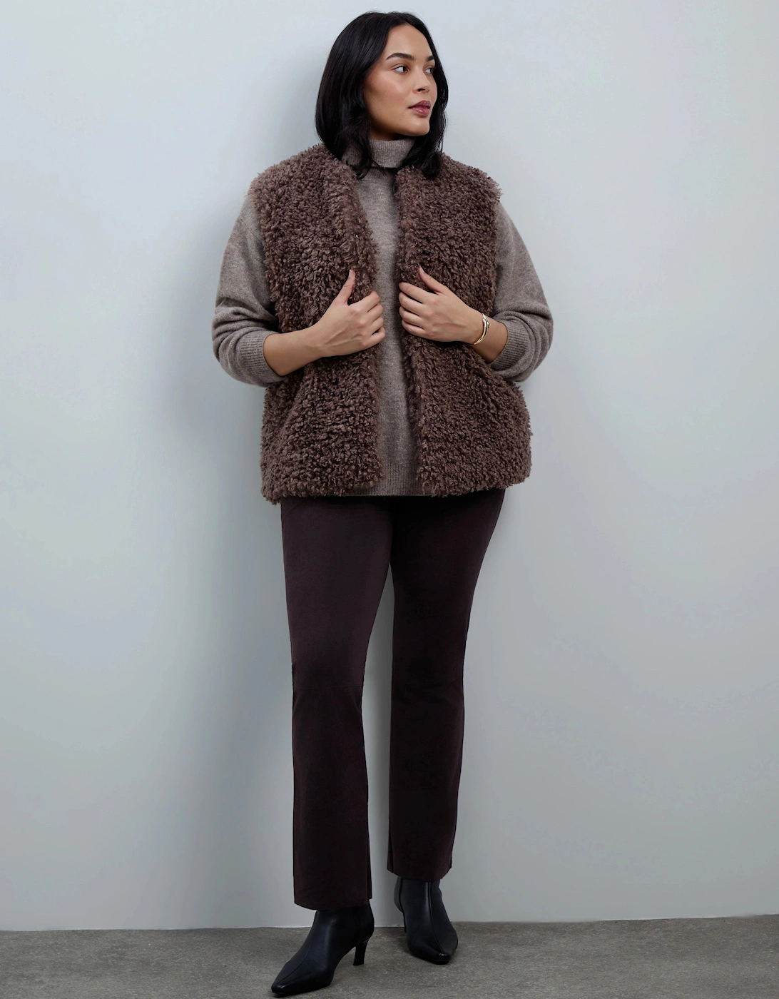Mink Faux-Fur Gilet