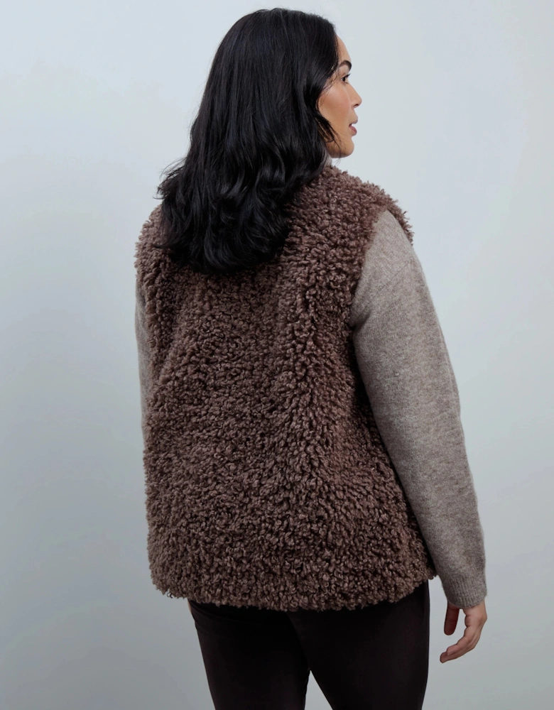 Mink Faux-Fur Gilet