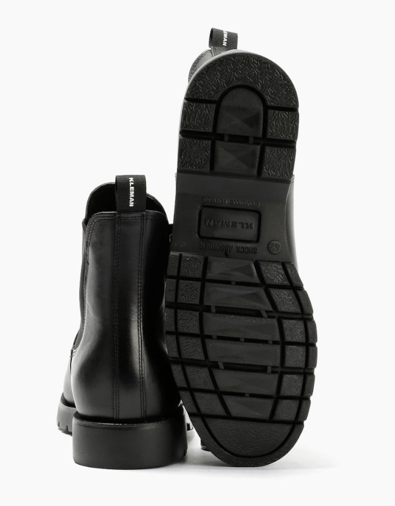Kleman Tonnant Leather Men's Black Chelsea Boots