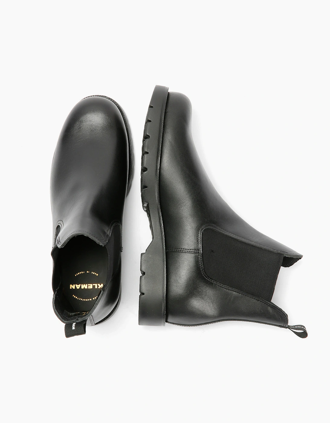 Kleman Tonnant Leather Men's Black Chelsea Boots