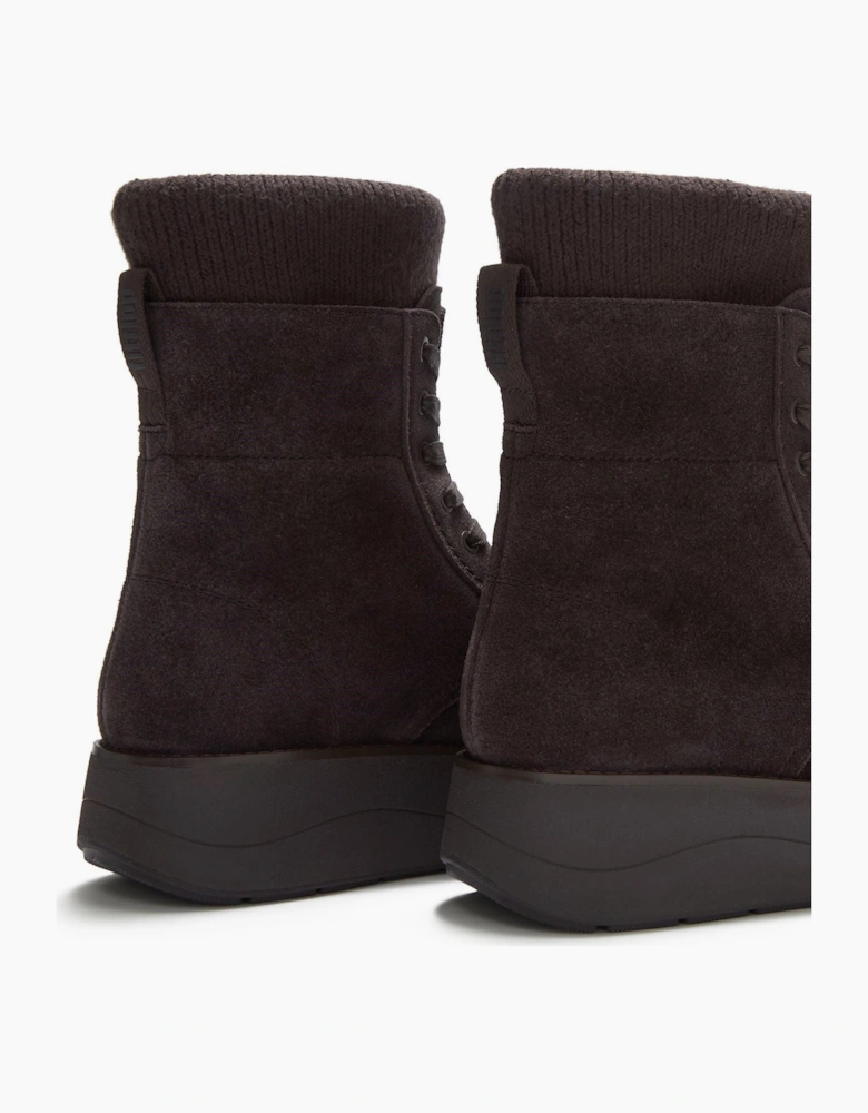 Fitflop Gen-FF Roam Knit Suede Women's Chocolate Brown Boots