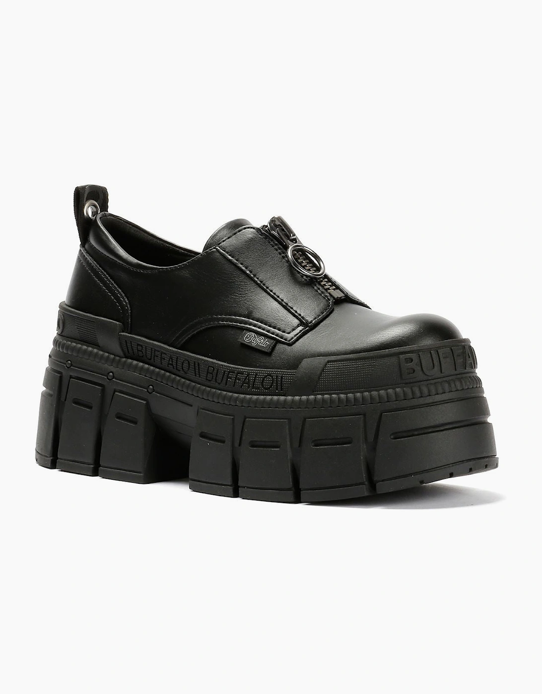 Buffalo Gospher Front Zip Lo Vegan Women's Black Shoes