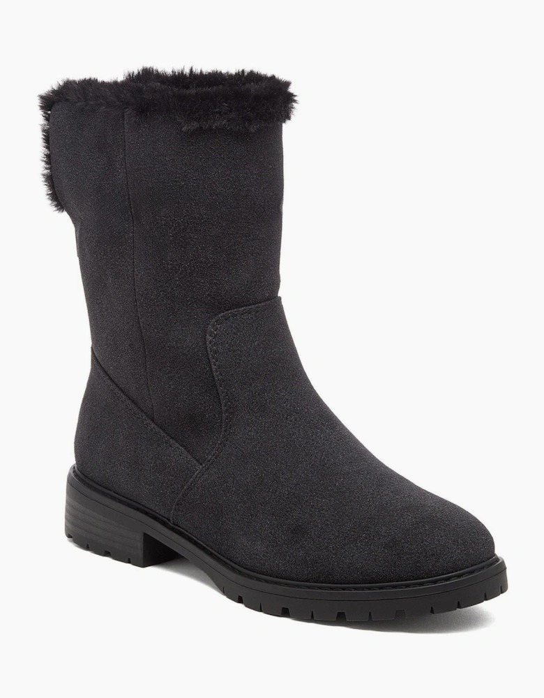 Rocket Dog Niche Aurora Polyurethane Women's Black Winter Mid Calf Boots