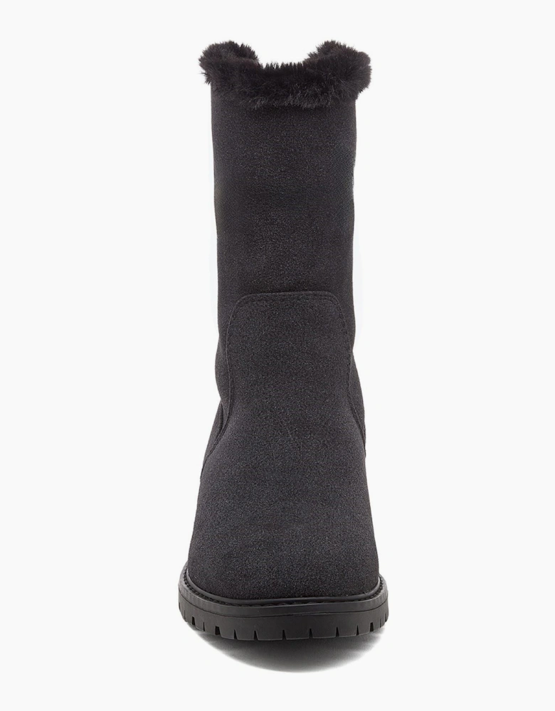 Rocket Dog Niche Aurora Polyurethane Women's Black Winter Mid Calf Boots