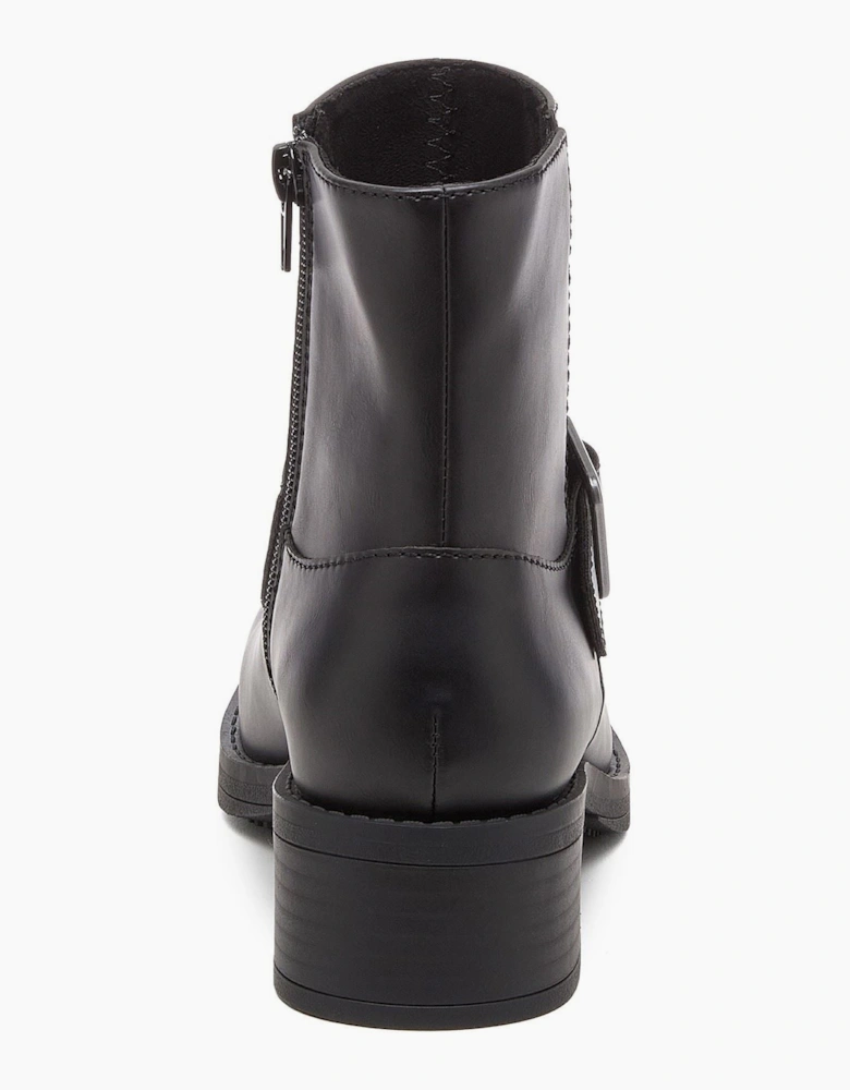 Rocket Dog Freddie Titan Polyurethane Women's Black Heeled Ankle Boots