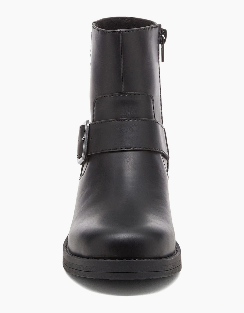 Rocket Dog Freddie Titan Polyurethane Women's Black Heeled Ankle Boots
