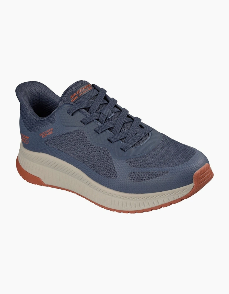 Skechers BOBS Sport Squad Chaos 4 Men's Navy/Orange Trainers