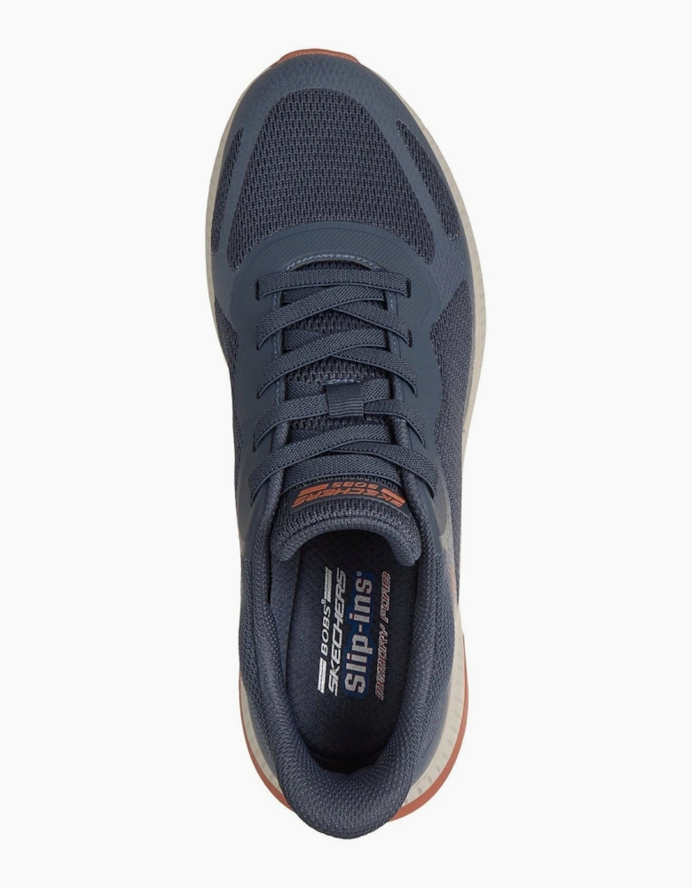 Skechers BOBS Sport Squad Chaos 4 Men's Navy/Orange Trainers