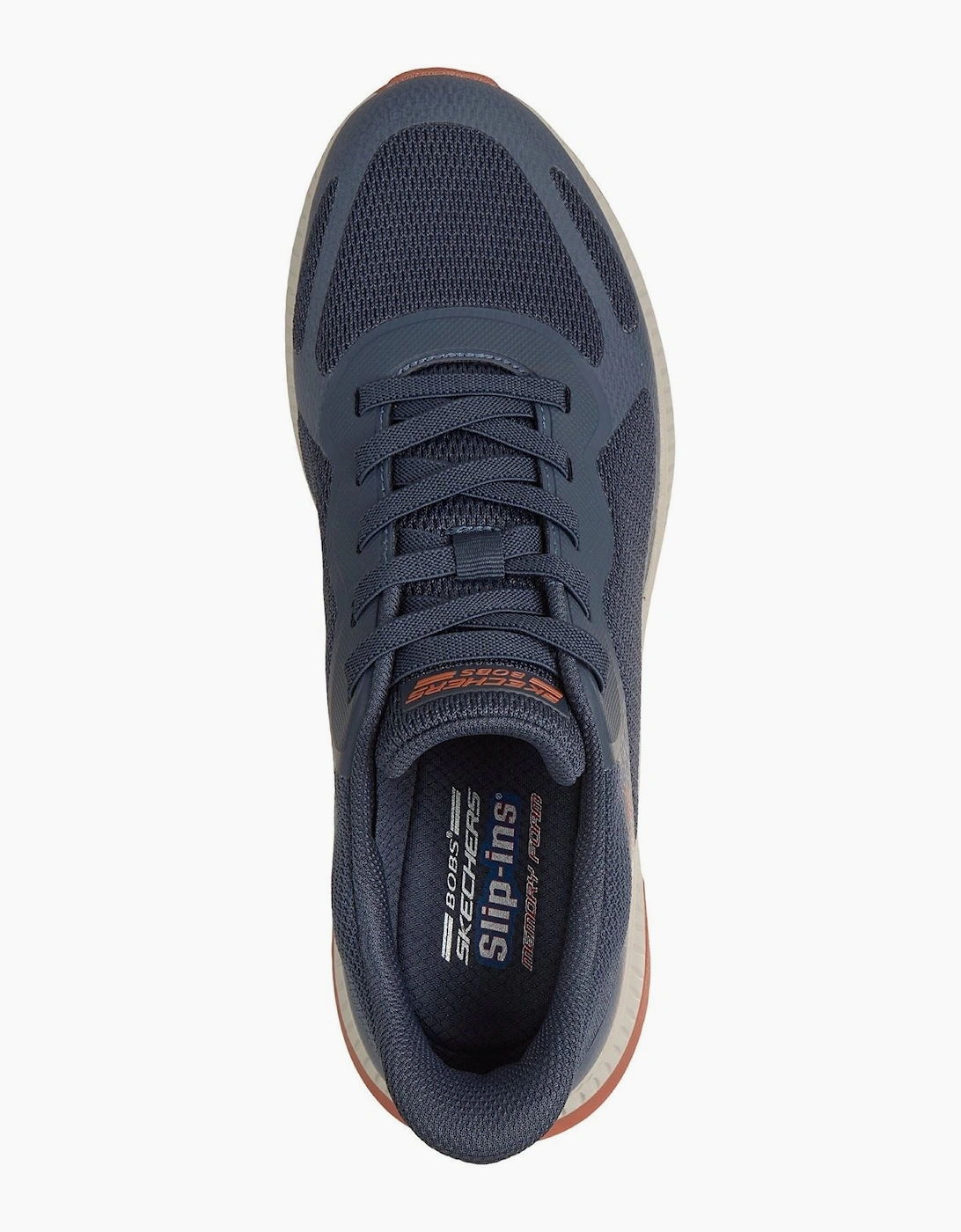 Skechers BOBS Sport Squad Chaos 4 Men's Navy/Orange Trainers