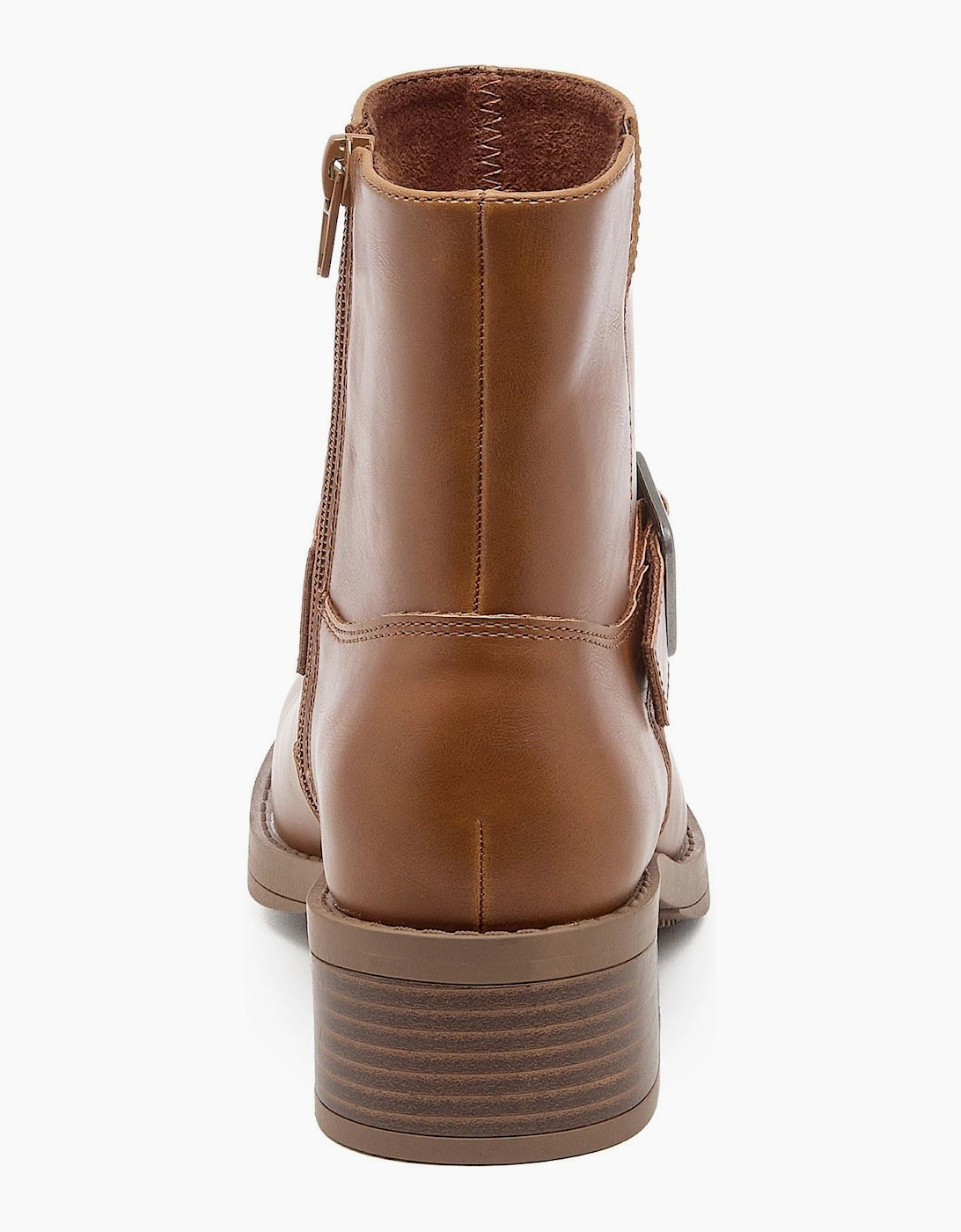 Rocket Dog Freddie Titan Polyurethane Women's Cognac Heeled Ankle Boots