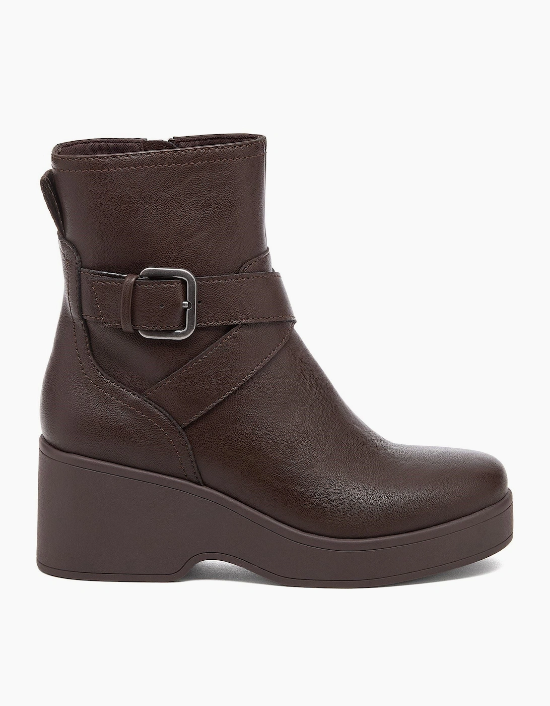 Rocket Dog Jimmy Bangor Polyurethane Women's Dark Brown Heeled Ankle Boots