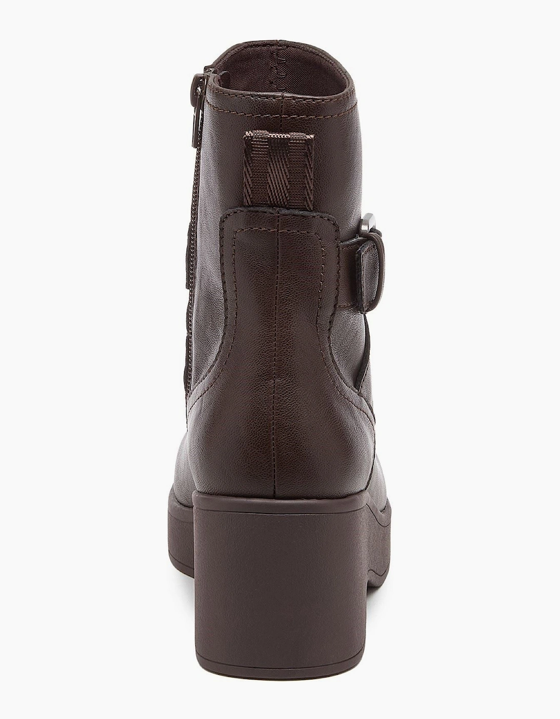 Rocket Dog Jimmy Bangor Polyurethane Women's Dark Brown Heeled Ankle Boots