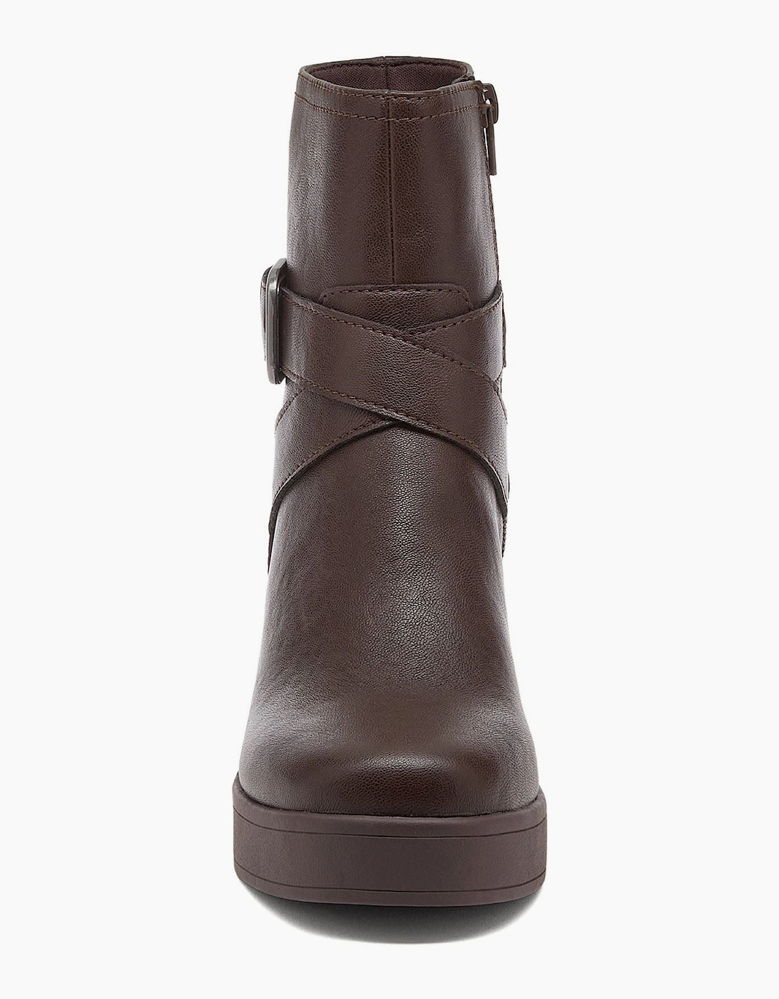 Rocket Dog Jimmy Bangor Polyurethane Women's Dark Brown Heeled Ankle Boots