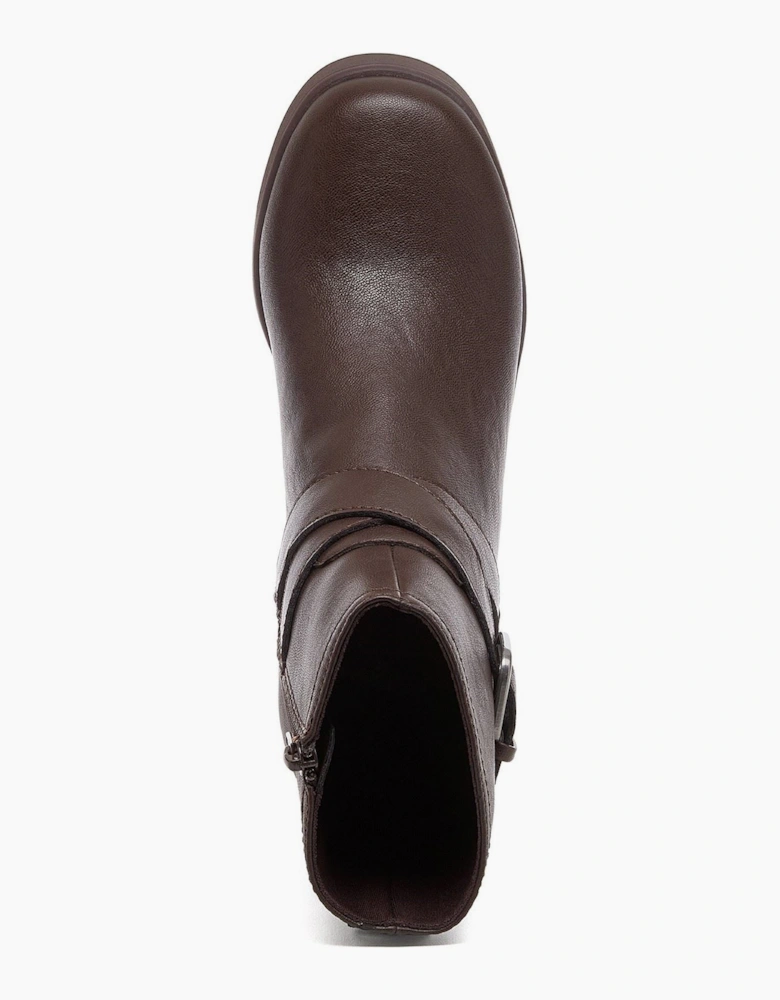 Rocket Dog Jimmy Bangor Polyurethane Women's Dark Brown Heeled Ankle Boots