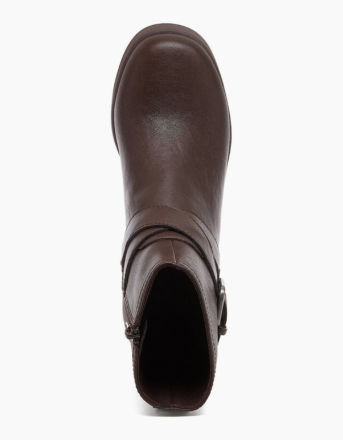 Rocket Dog Jimmy Bangor Polyurethane Women's Dark Brown Heeled Ankle Boots