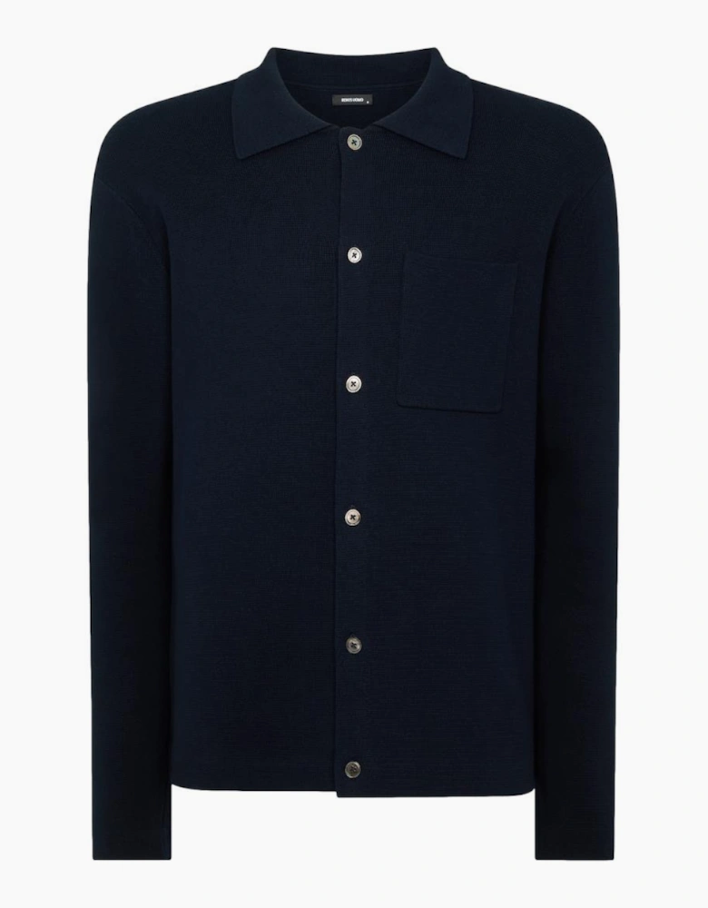 Remus Uomo Polo Cardigan 78 Navy