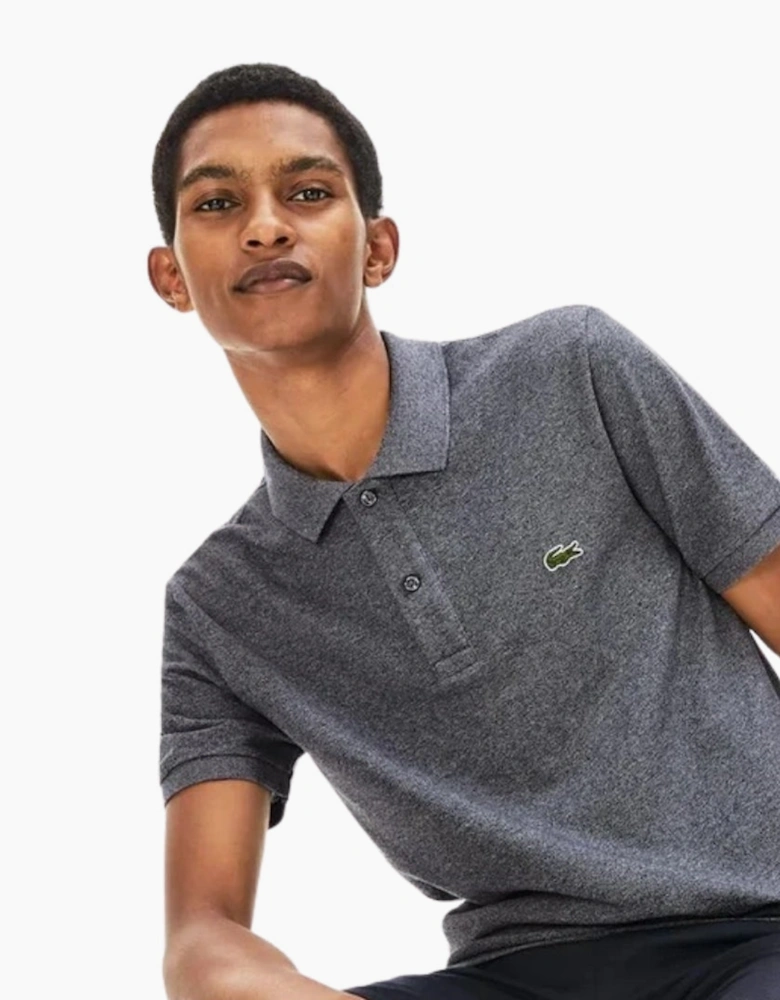 Lacoste Slim Fit Mouse Grey Pique Polo Shirt