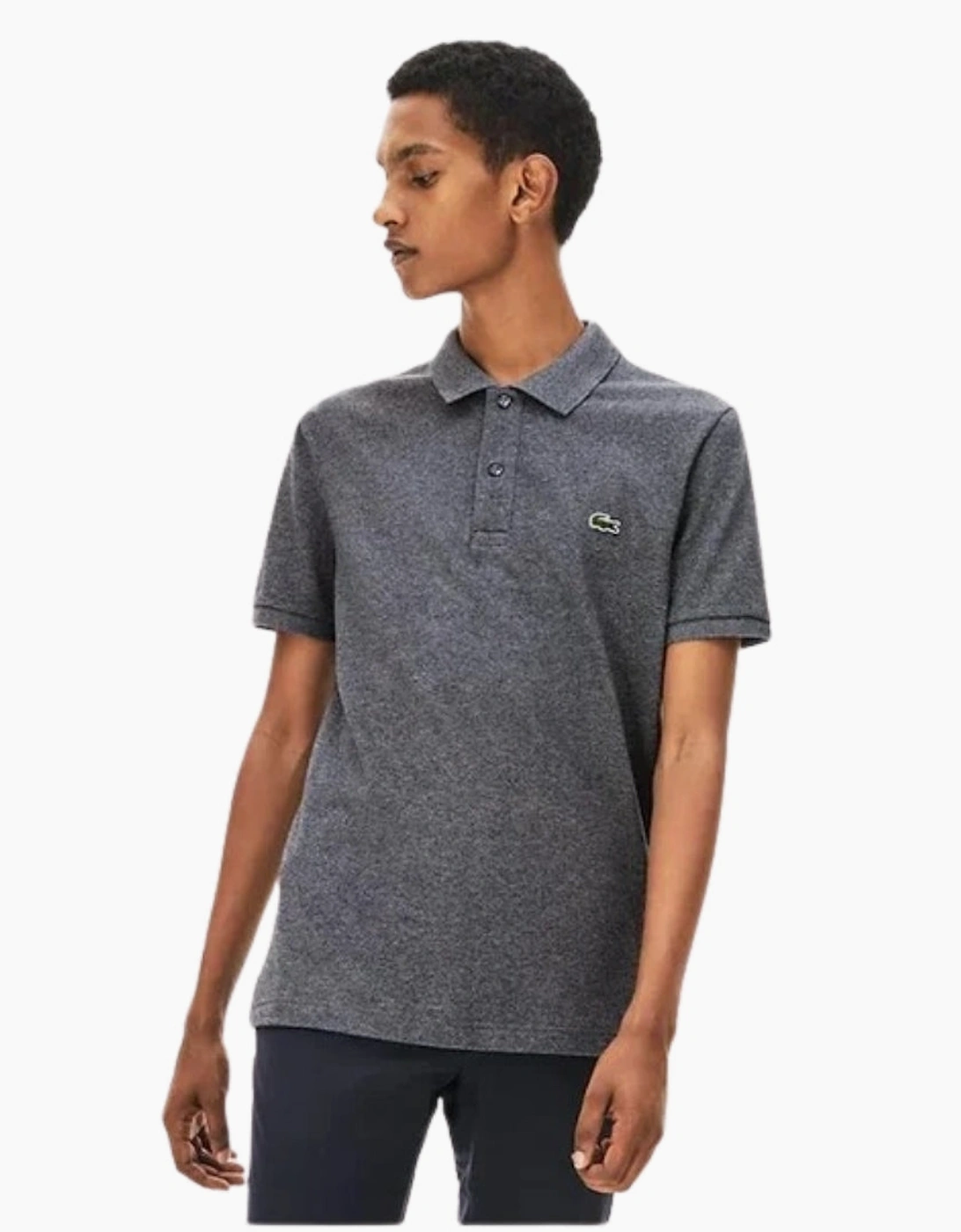 Lacoste Slim Fit Mouse Grey Pique Polo Shirt