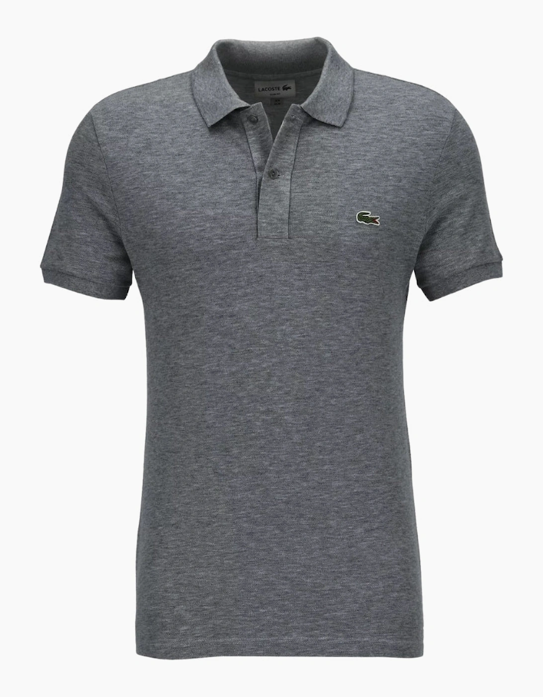 Men's Lacoste Slim Fit Mouse Grey Pique Polo Shirt - Size: 40