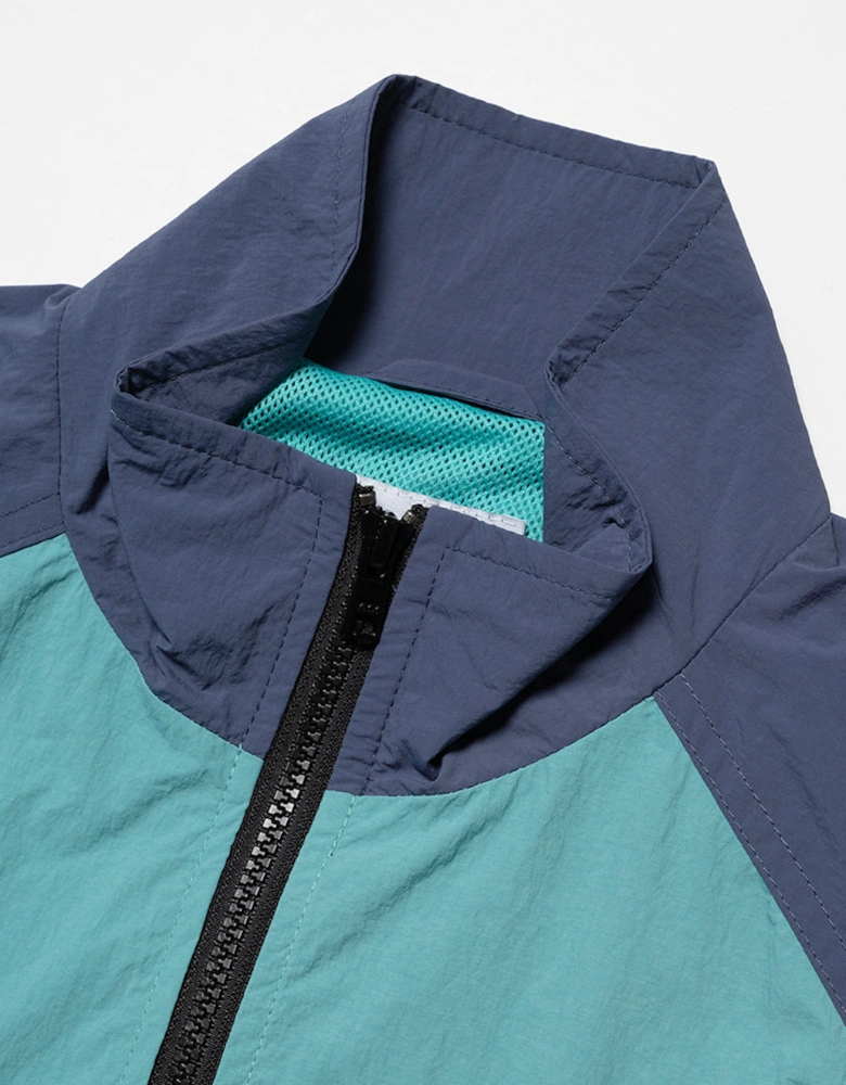 Parlez Rail Leaf Turquoise Track Jacket