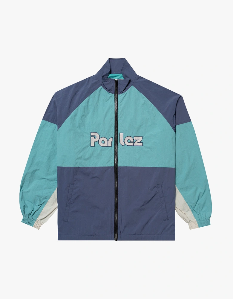 Parlez Rail Leaf Turquoise Track Jacket