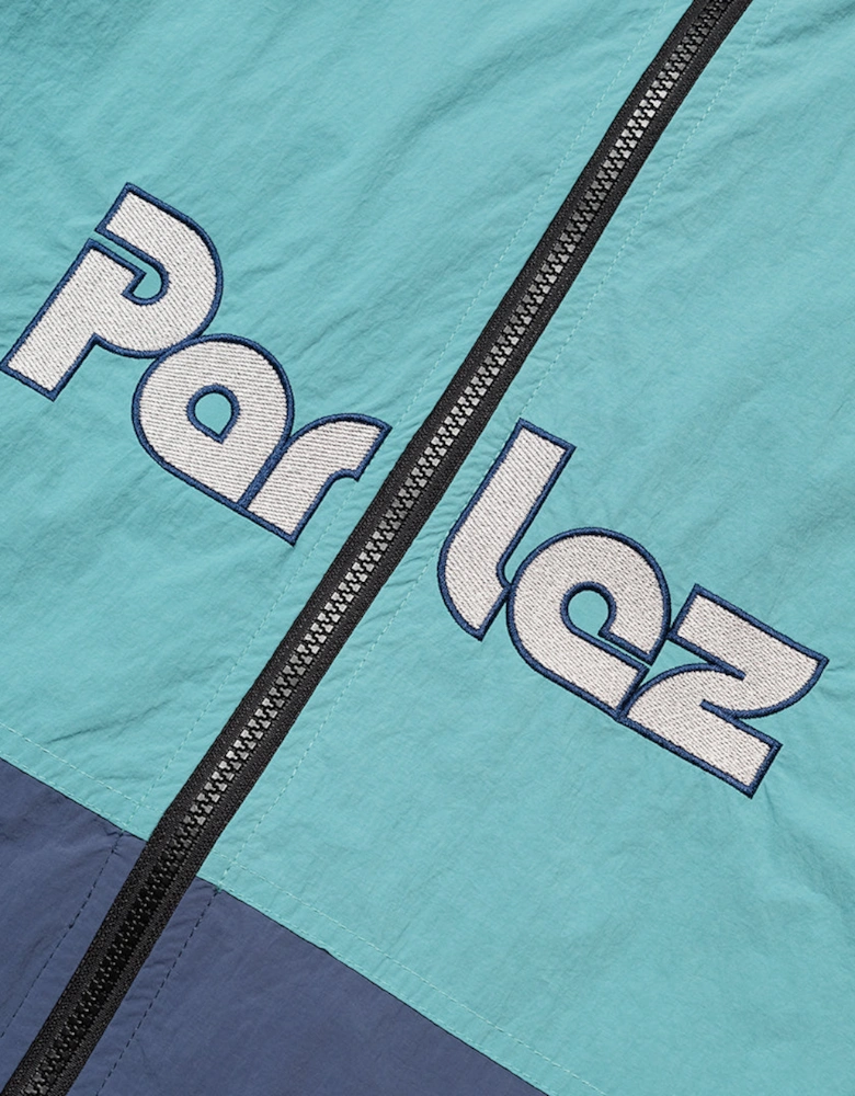 Parlez Rail Leaf Turquoise Track Jacket