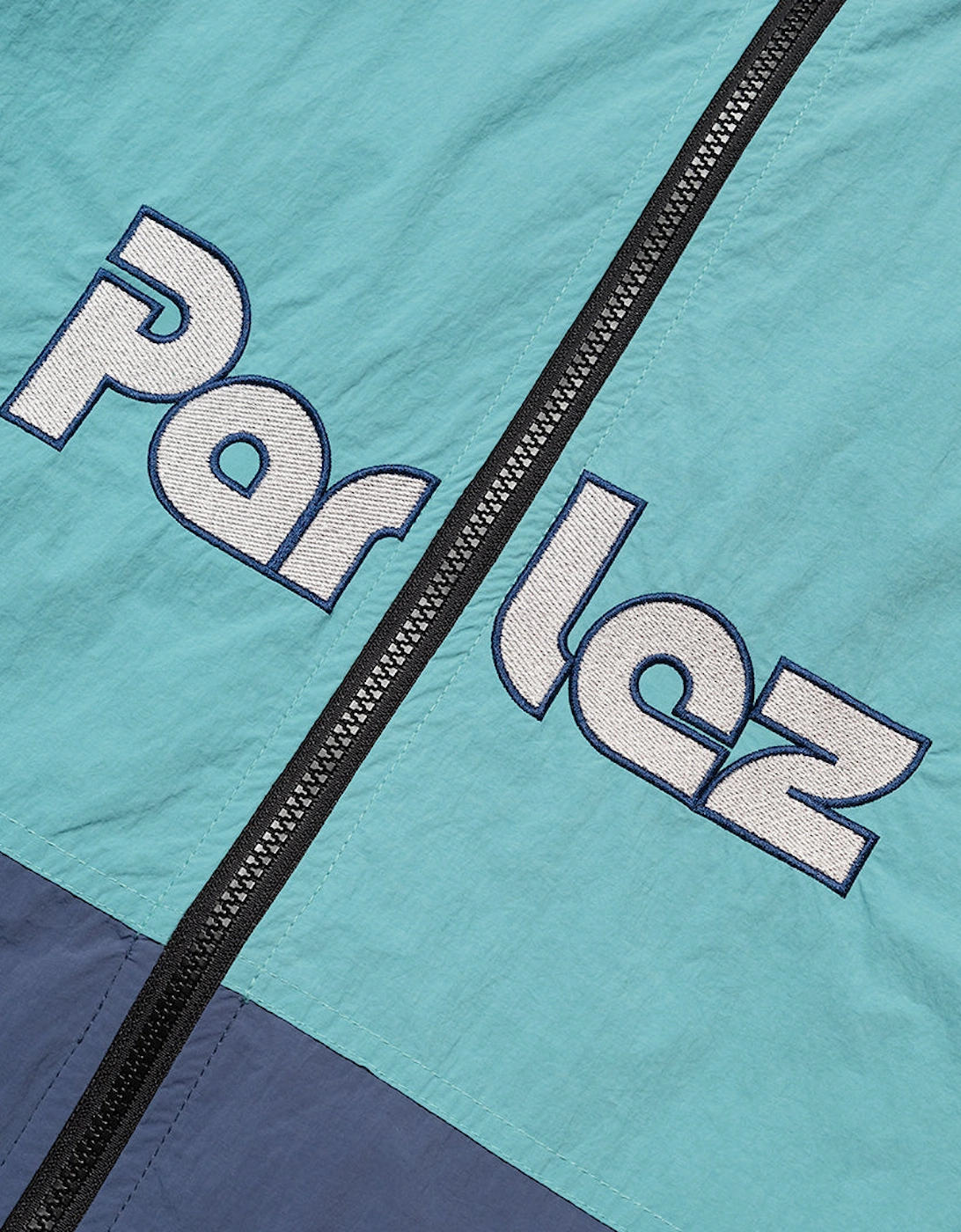 Parlez Rail Leaf Turquoise Track Jacket