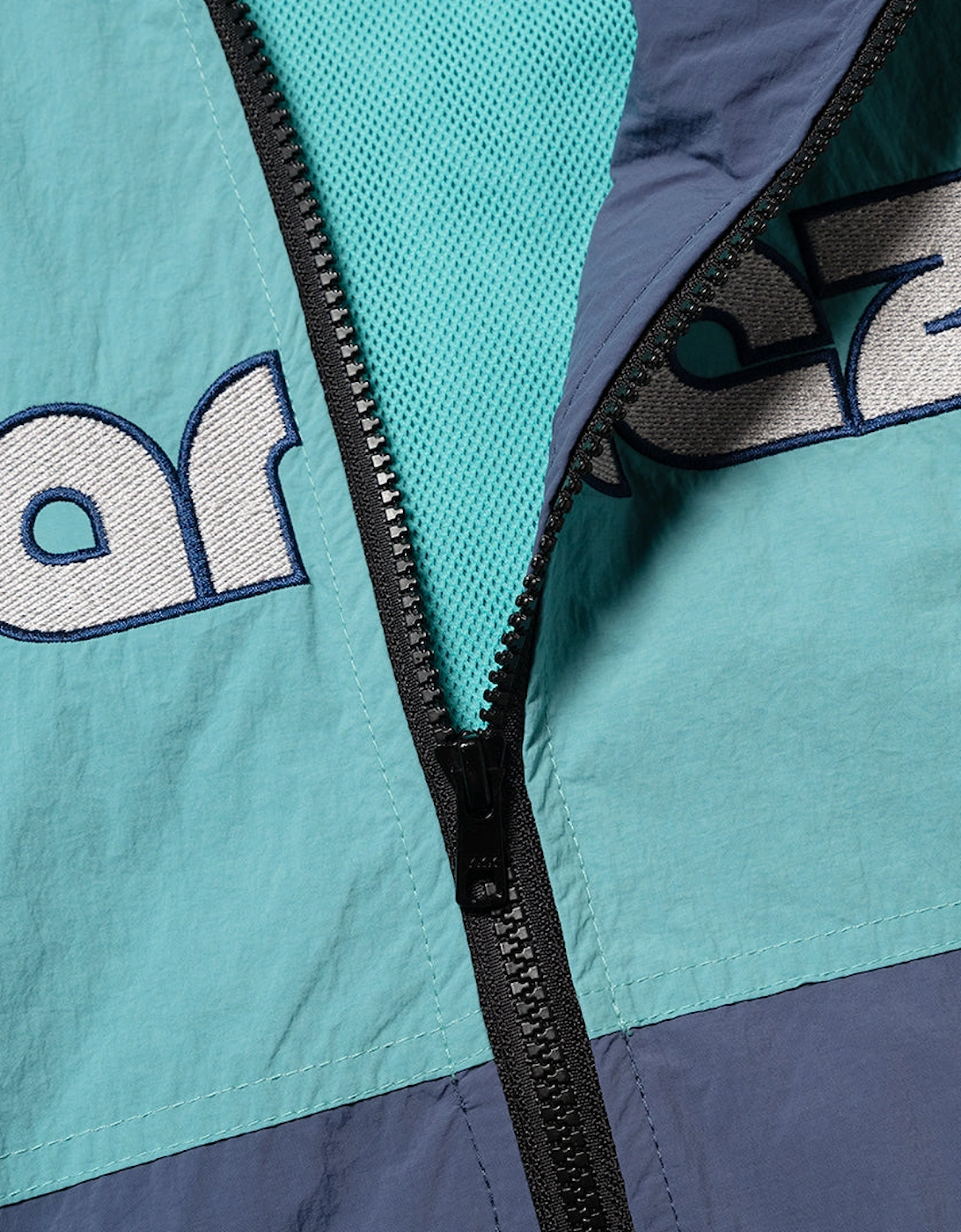 Parlez Rail Leaf Turquoise Track Jacket