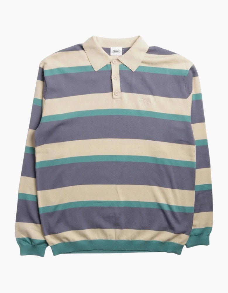 Parlez Pipe Purple Haze Purple Long Sleeve Polo Shirt