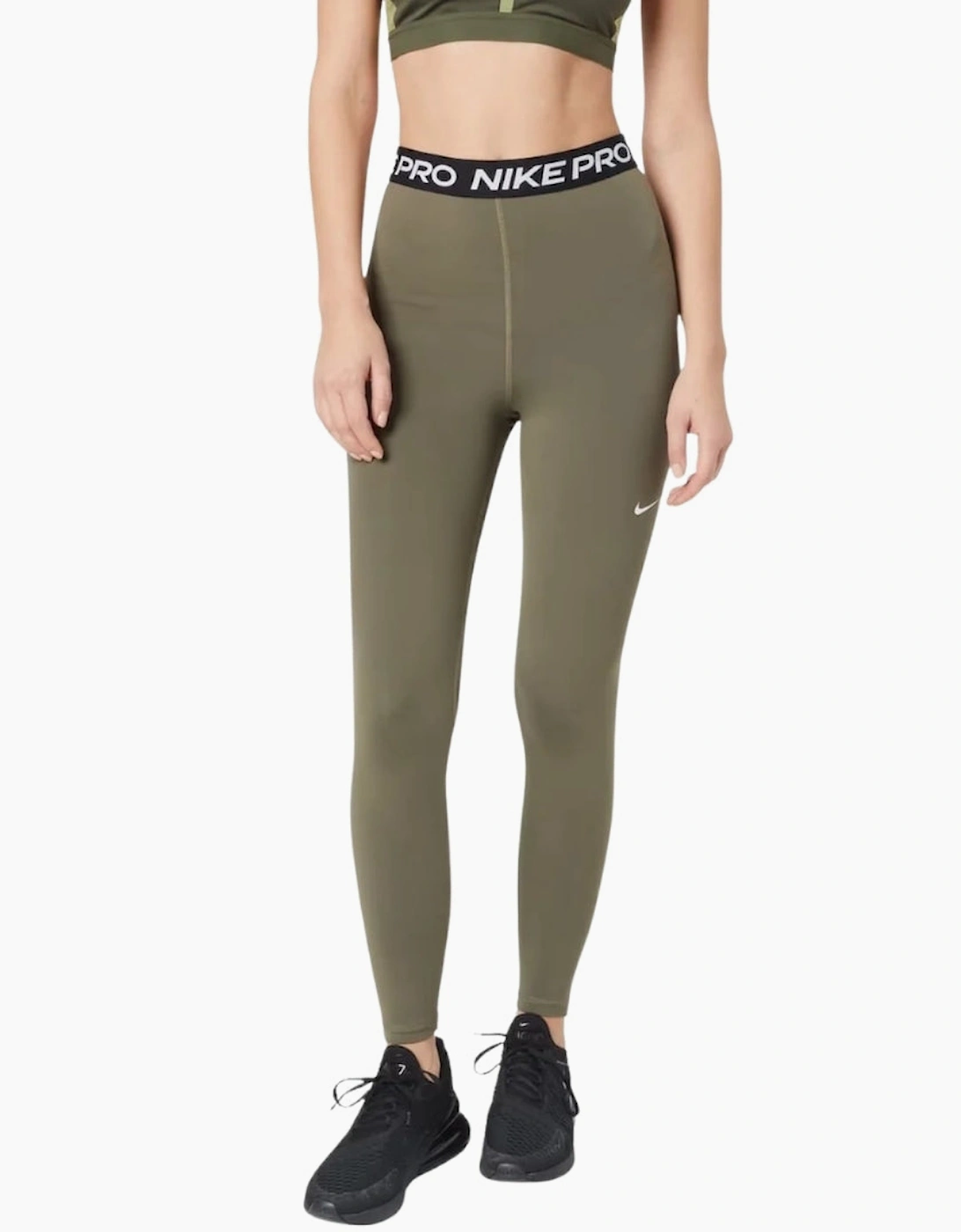 Nike Pro Tight Olive Green Leggings