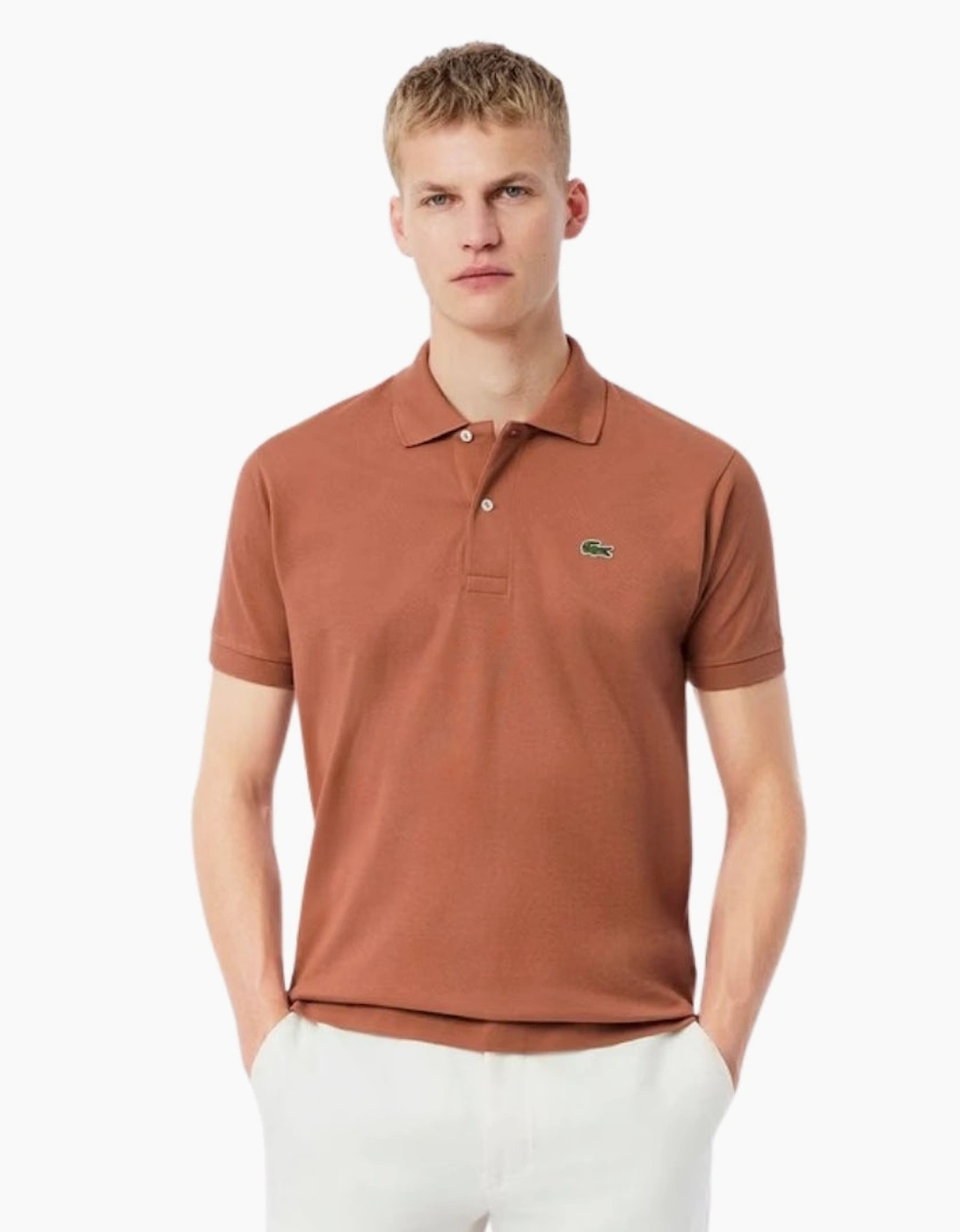 Lacoste Classic Fit Original L12.12 Terracotta Brown Polo Shirt