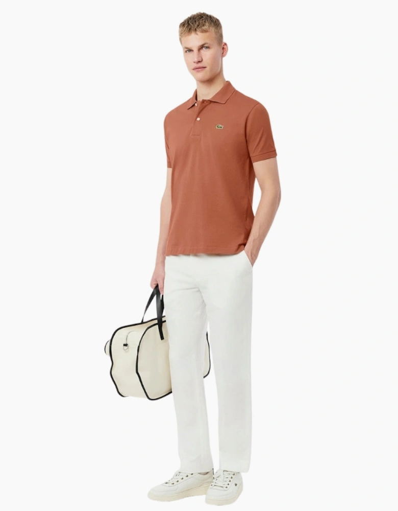Lacoste Classic Fit Original L12.12 Terracotta Brown Polo Shirt