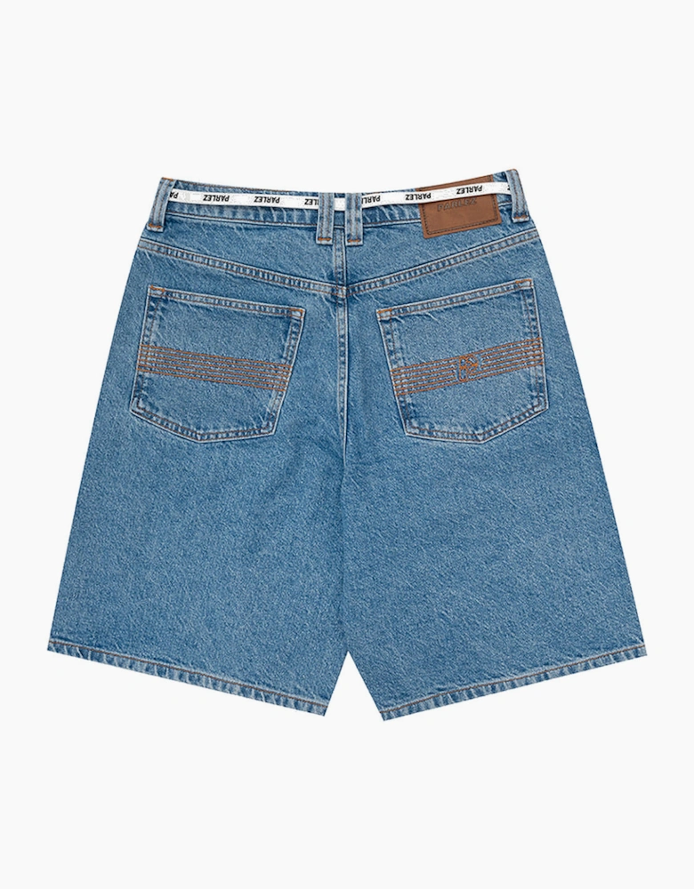 Parlez Light indigo Wash Serge Shorts