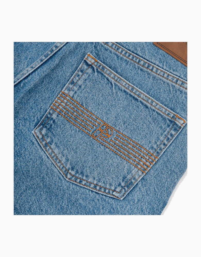 Parlez Light indigo Wash Serge Shorts
