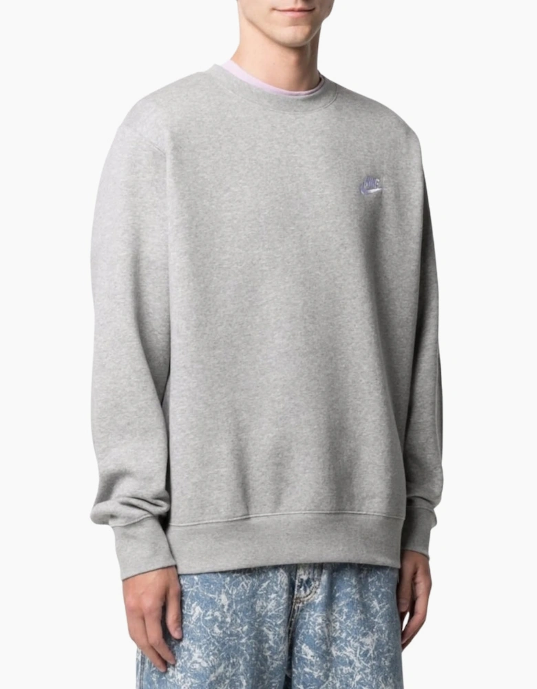 Nike Logo Crewneck Grey Sweater