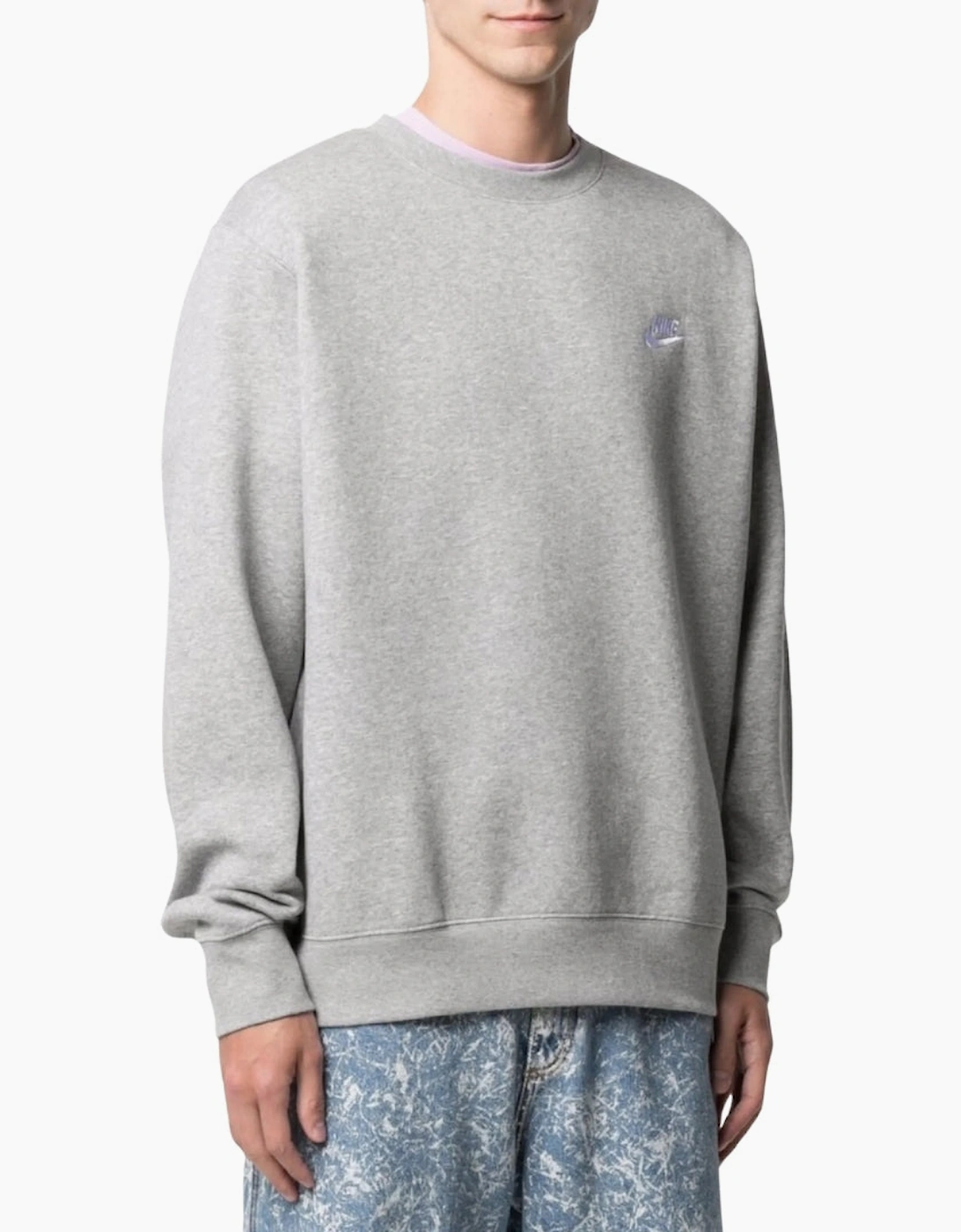 Nike Logo Crewneck Grey Sweater