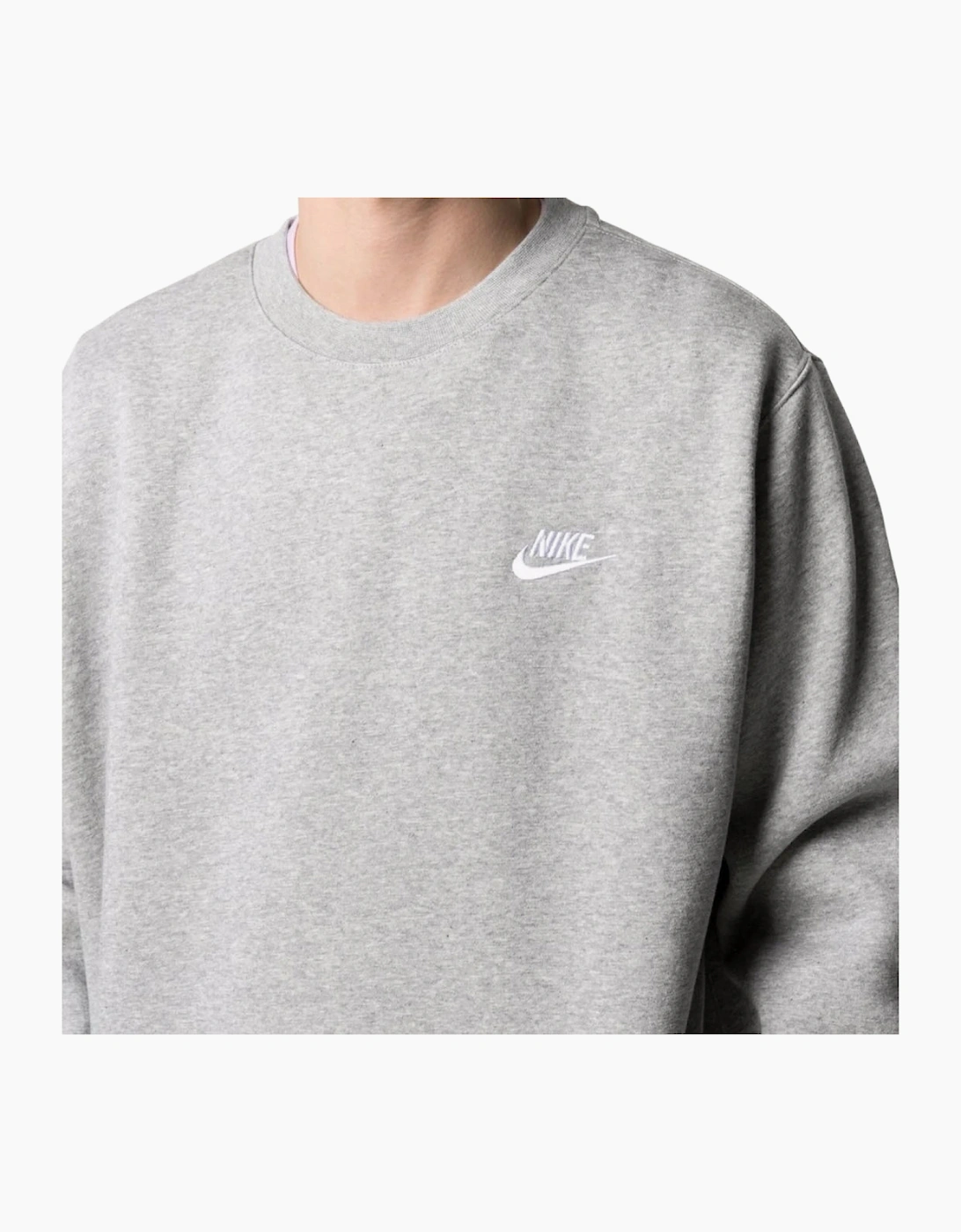 Nike Logo Crewneck Grey Sweater