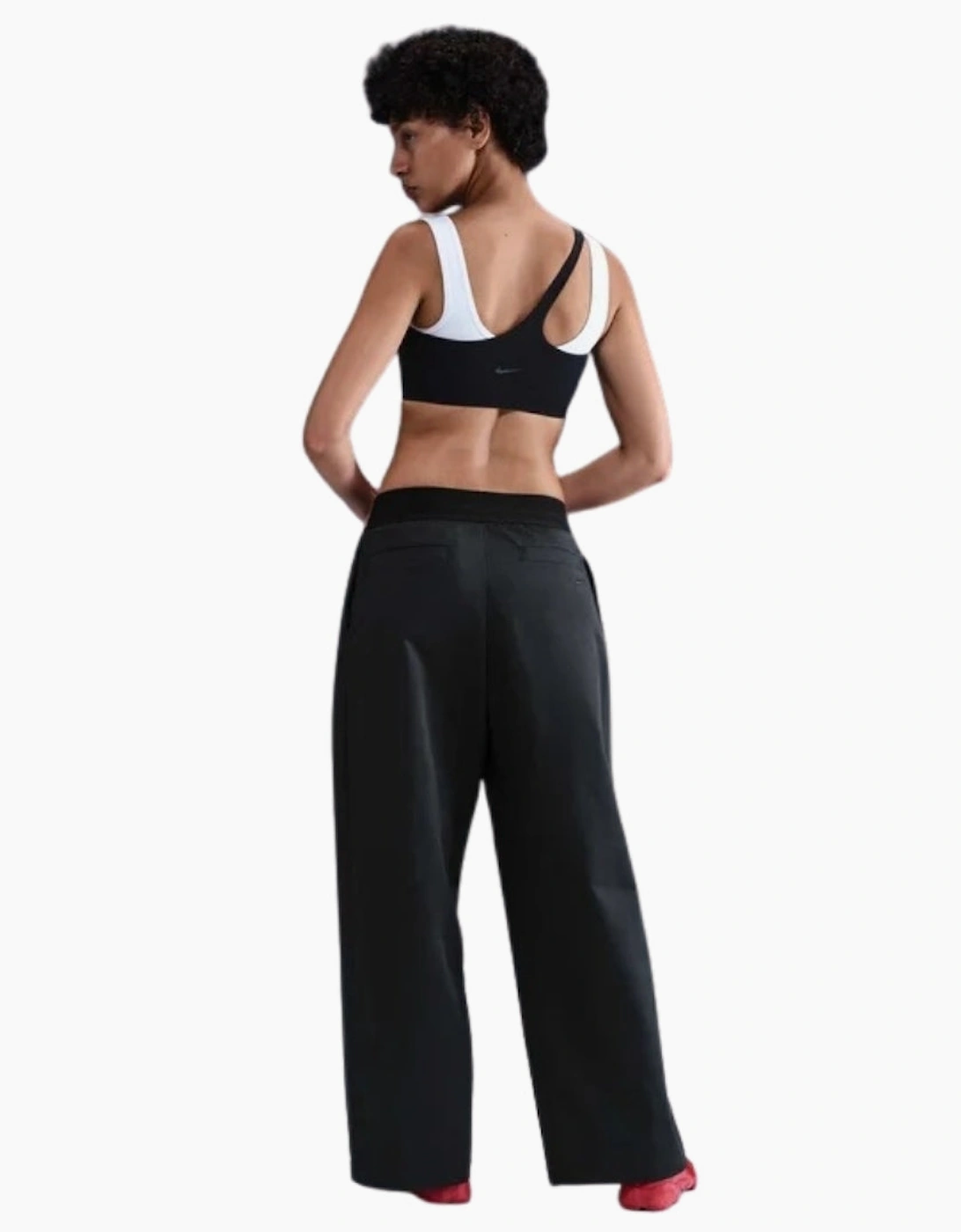 Nike Lightweight Twill Mid Rise Wige Leg Trousers