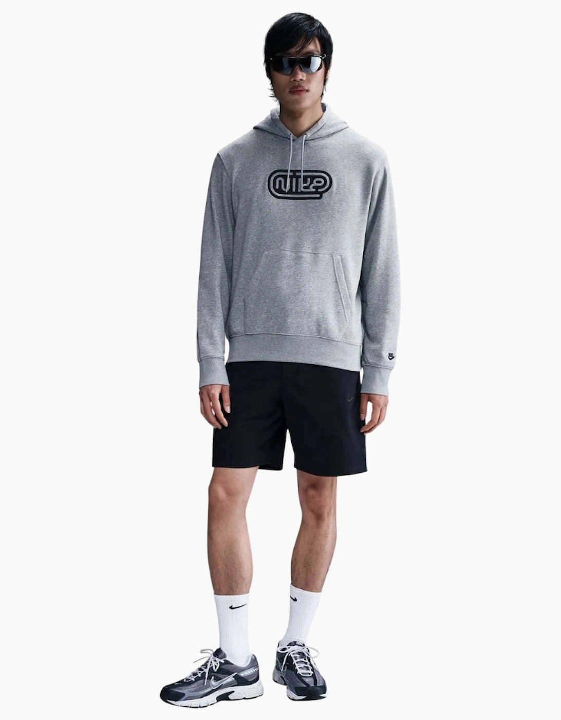 Nike Club Pullover French Terry Grey Hoodie