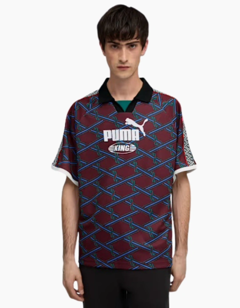 Puma King Ruby Shimmer Jersey Top