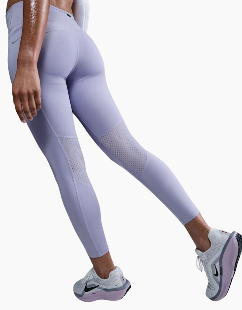 Nike Fast Mid Rise 7/8 Purple Leggings