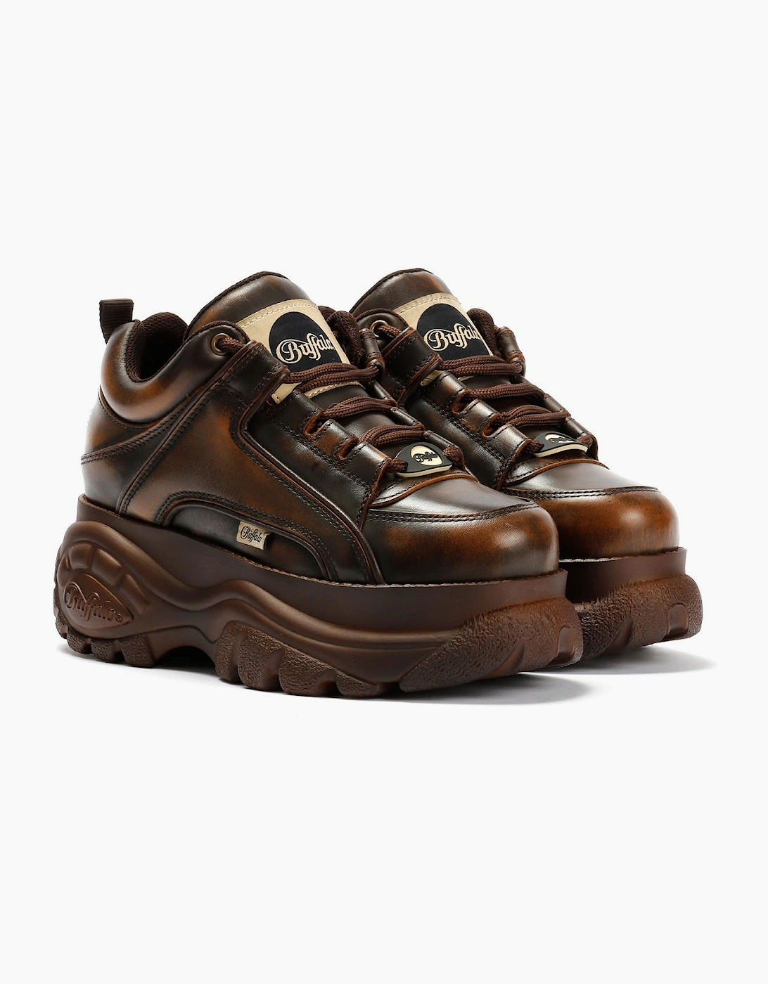 Women's Buffalo Browning Vintage Women's Brown Trainers - Size: 3