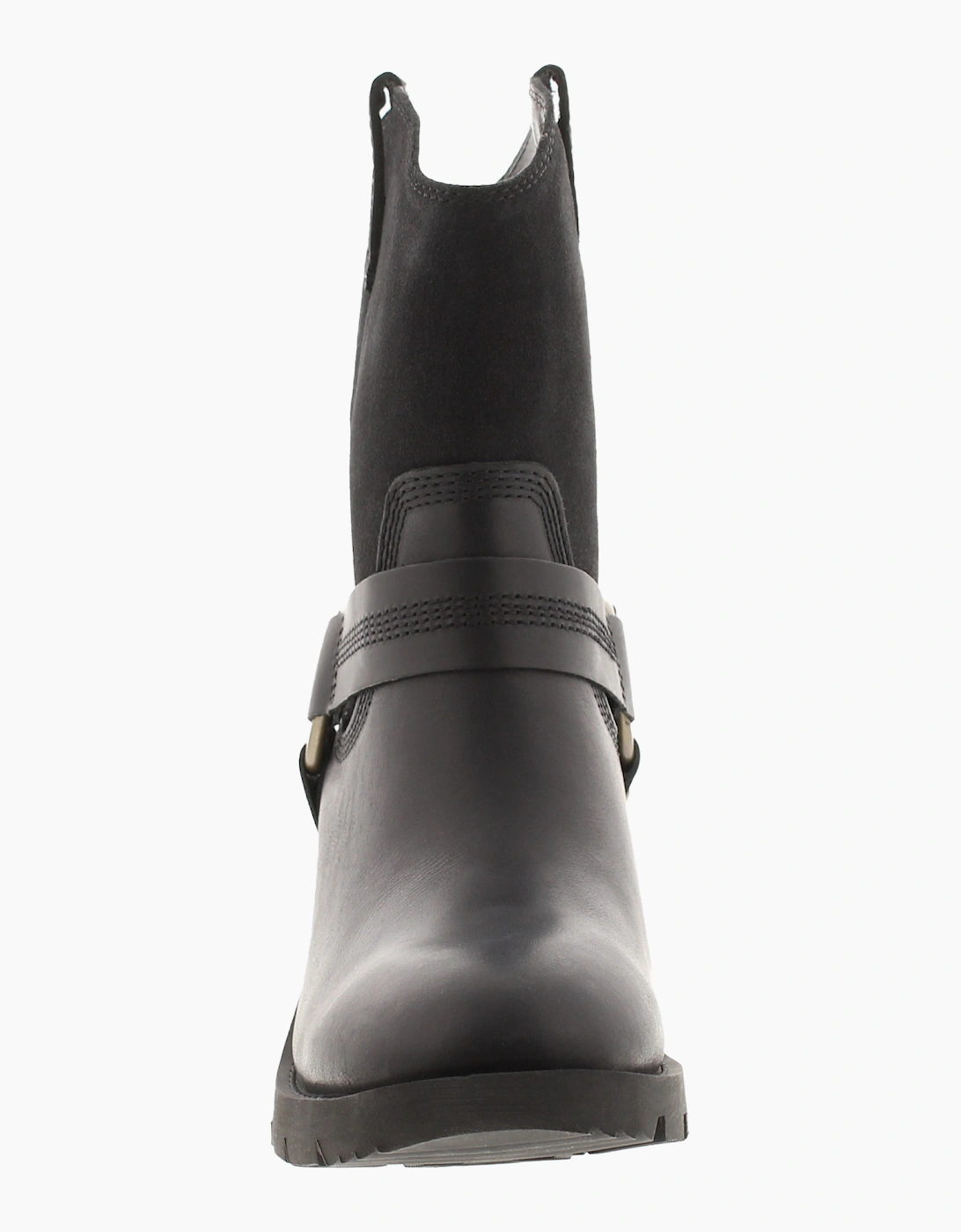 Caterpillar Womens Ankle Boots Rewrite Harness Leather Pull On black UK Size