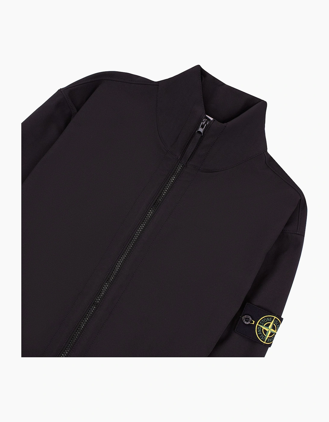 Stone Island 4100022 Light Soft Shell Water Wind Resistant Jacket BLACK V0029