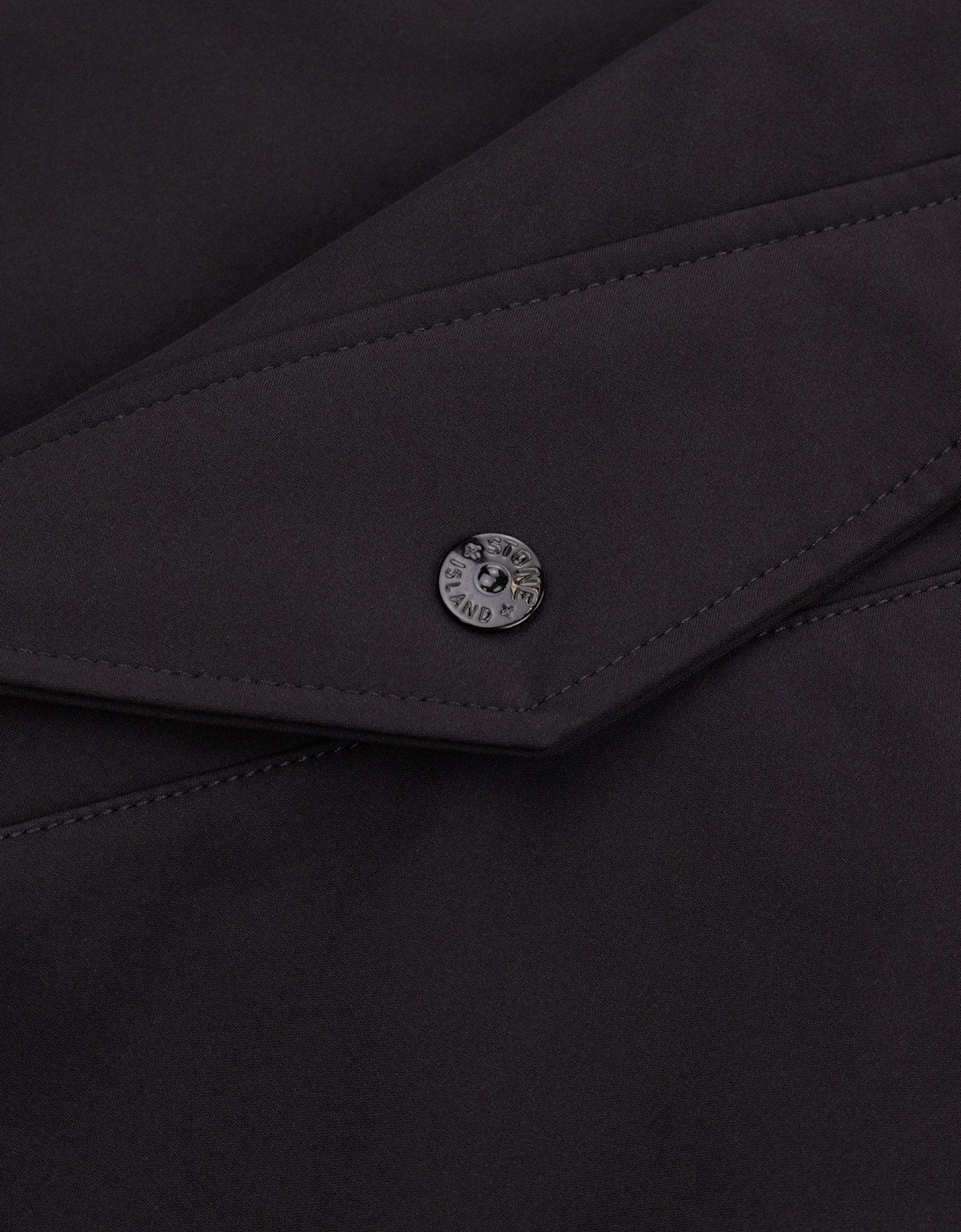 Stone Island 4100022 Light Soft Shell Water Wind Resistant Jacket BLACK V0029
